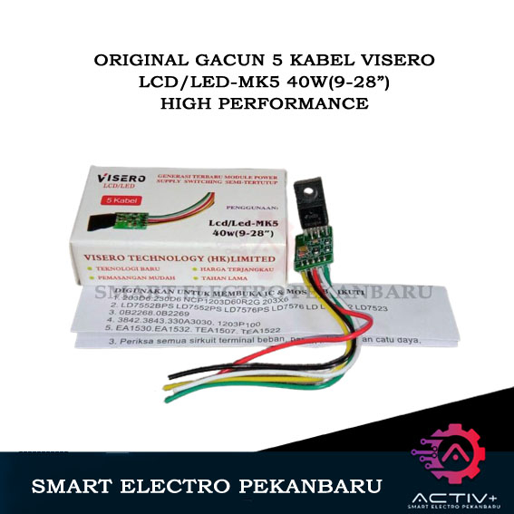 ORIGINAL VISERO GACUN 5-KABEL 9-28" Regulator TV LCD VISERO GACUN 5 Kabel 5Kabel Gacun TV 21 - 29 In