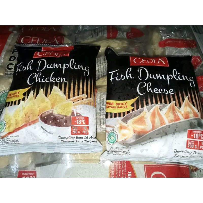 cedea fish dumpling cheese dan chicken 200 gr frozen food