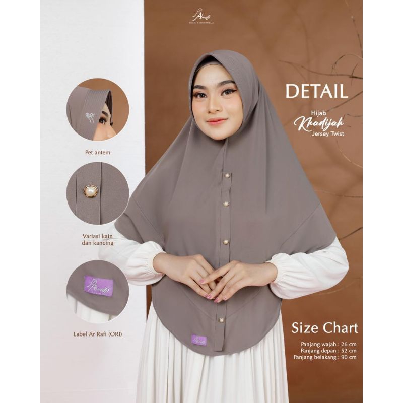 Bergo KHADIJAH Hijab by Ar Rafi