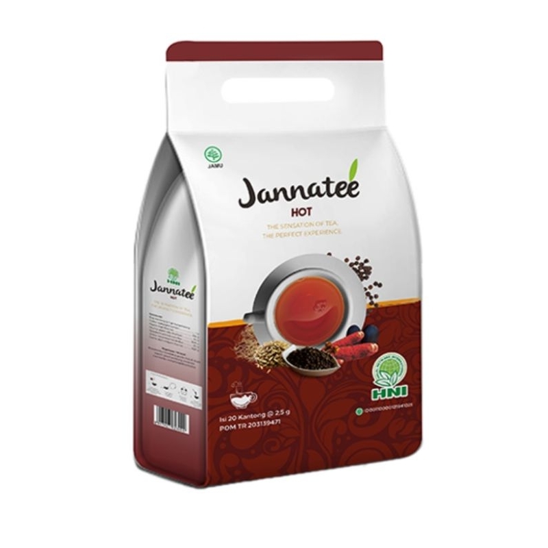 

JANNATEA HOT HPAI - Teh herbal masuk angin - bonus Hania Realco Cappucino 2 pcs