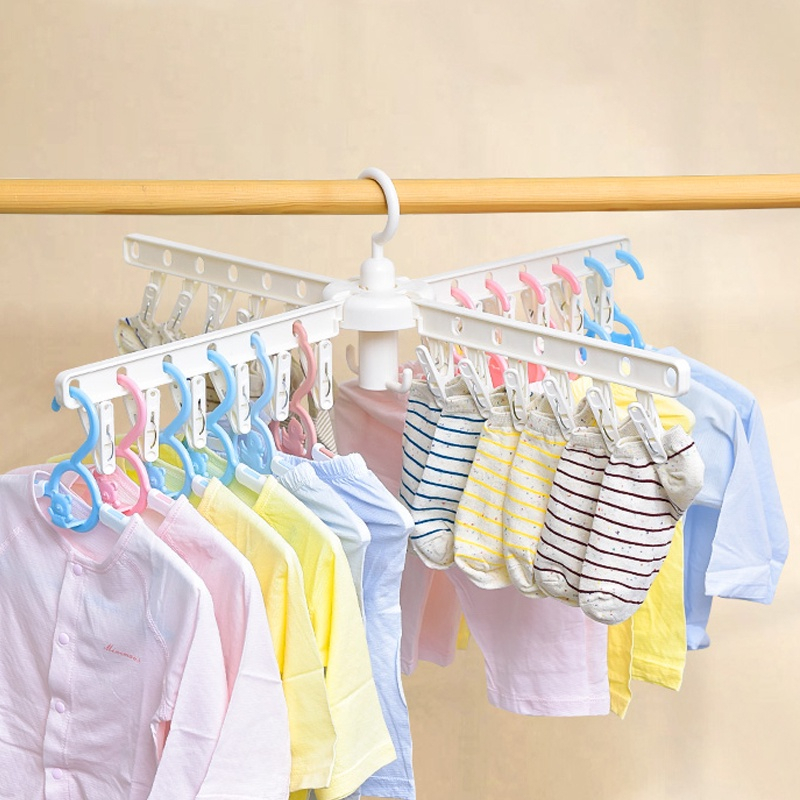 Gantungan Jemuran Baju 24in1 Gantungan Baju Bayi Hanger Jepit - KREASIRUMAH88