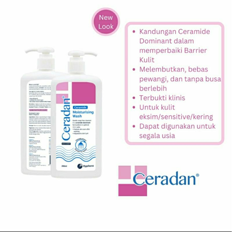 Ceradan Ceramide Moisturaising Face &amp; Body Wash 280ml