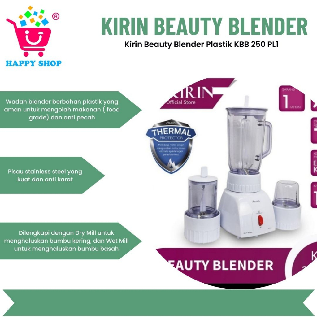 Kirin Beauty Blender Plastik KBB 250 PL1