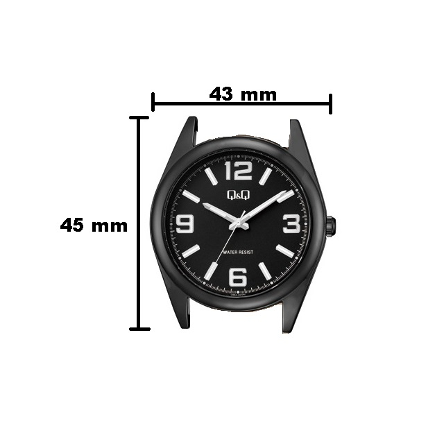 Jam Tangan Pria Sporty Casual Kulit Leather Analog Original Q&amp;Q QnQ QQ Q68A Series