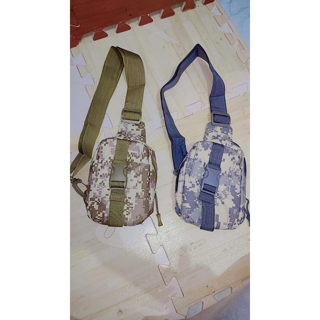 TAS SELEMPANG PRIA MOTIF ARMY / TAS PINGGANG TAS DADA - IMPORT