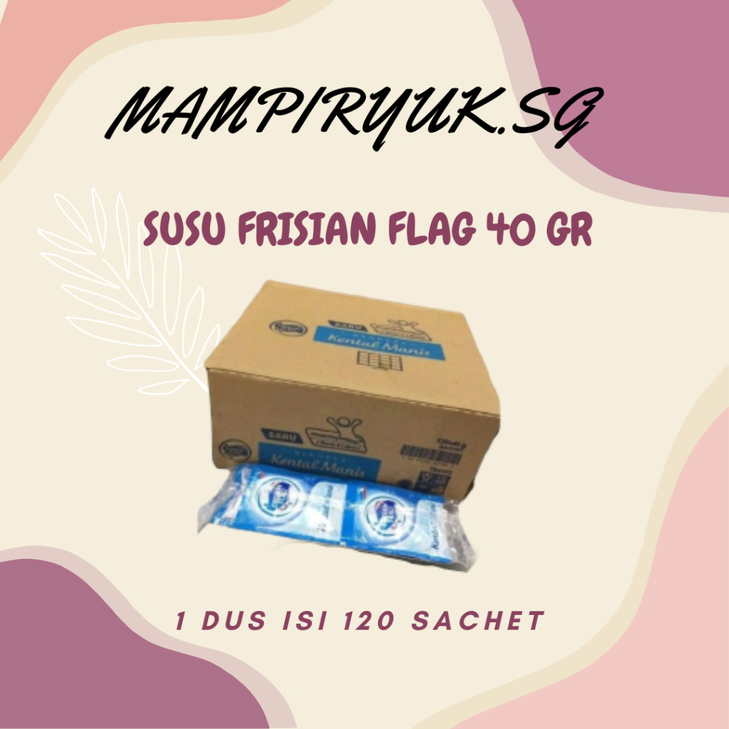 

[DUS/KARTON] FRISIAN FLAG SUSU KENTAL MANIS 40GR 1 DUS ISI 120 SACHET