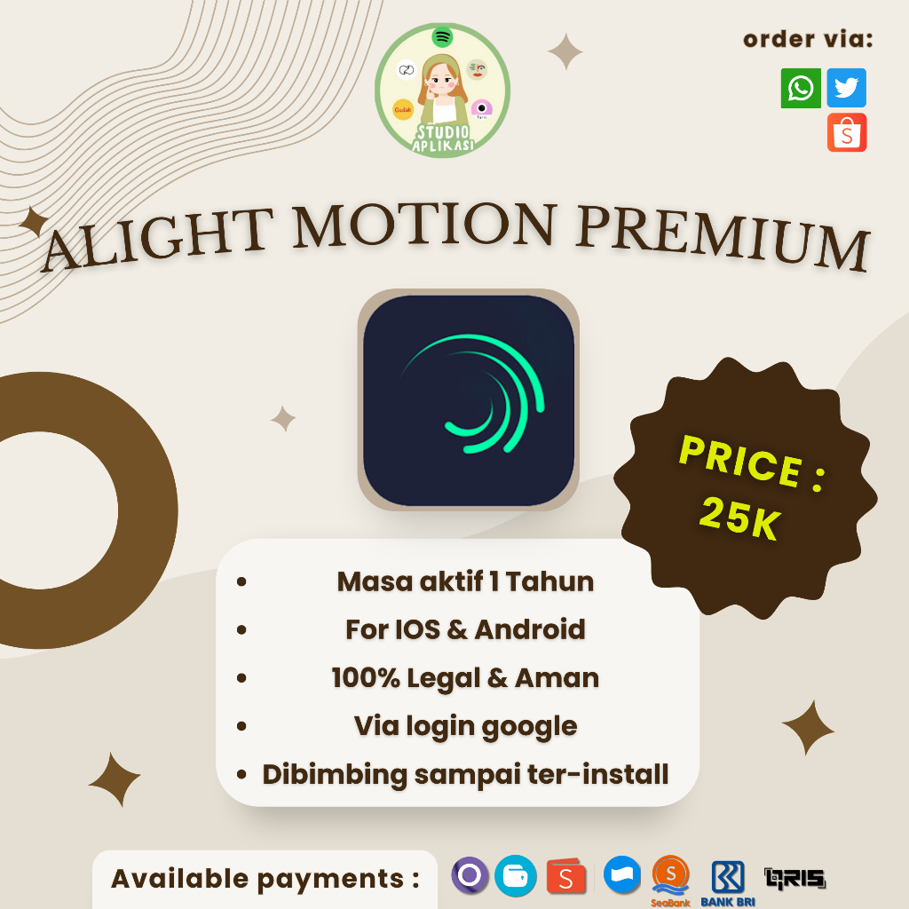 [iOS & ANDROID] APLIKASI ALIGHT MOTION EDITING VIDEO PREMIUM FULLPACK PRO VIP APP