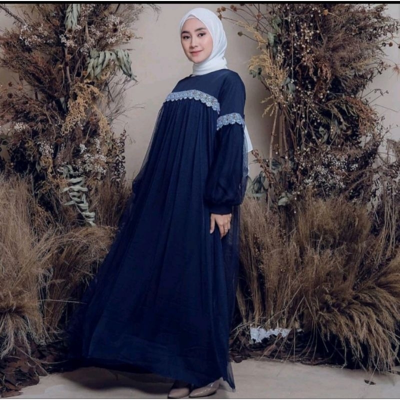 MELDA DRESS GAMIS MUSLIMAH WANITA