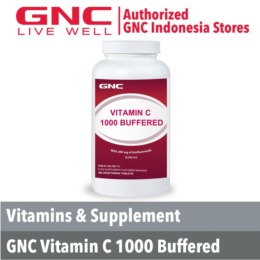 GNC VITAMIN VIT C 1000MG BUFFERED - 180 TABLET