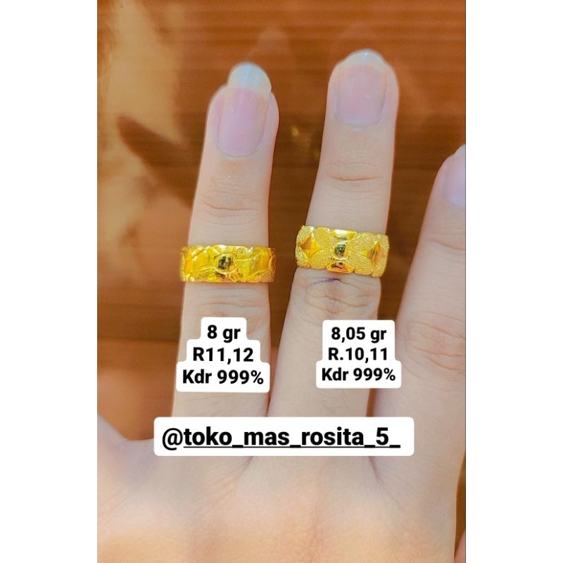 cincin ukir 999