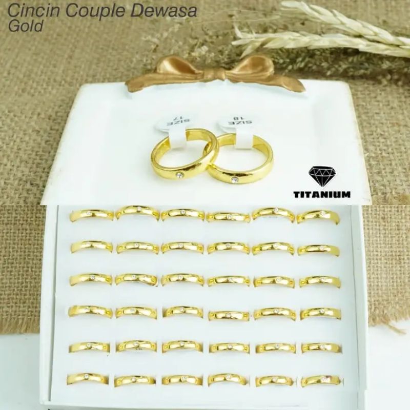 cincin couple nikah mata titanium