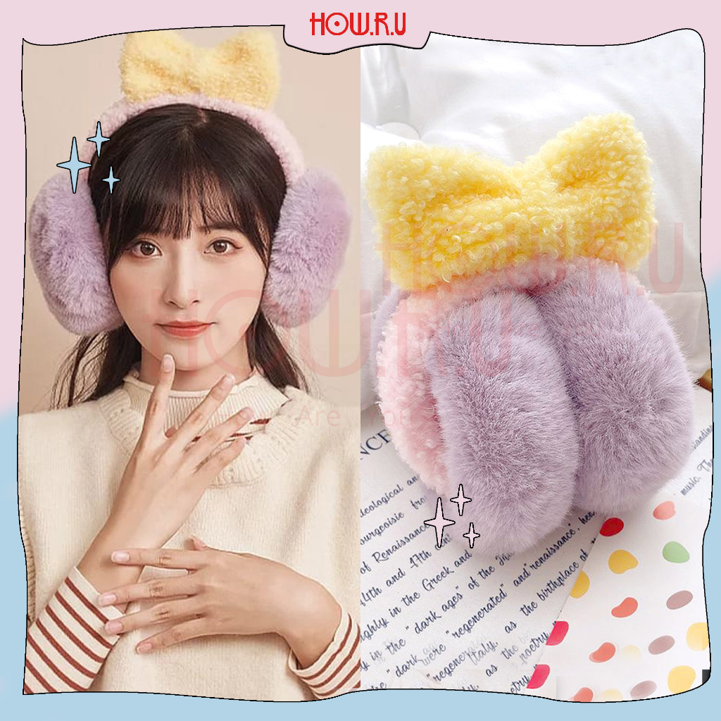 HOW.R.U | Ear Muff Pita Fluffy Lembut untuk Anak dan Dewasa