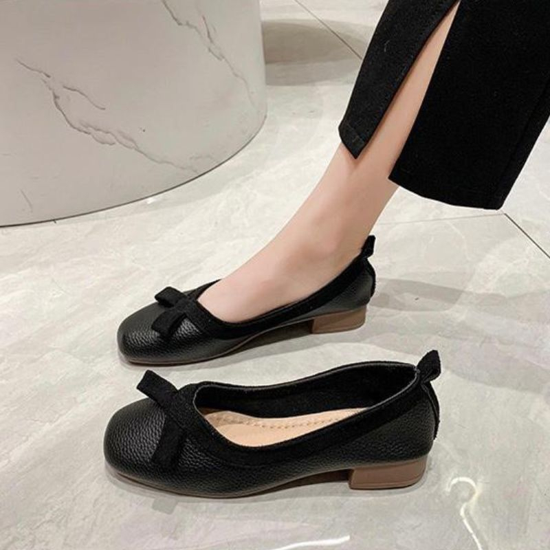 21170 Sepatu round toe shoes kekinian sepatu kerja wanita terbaru