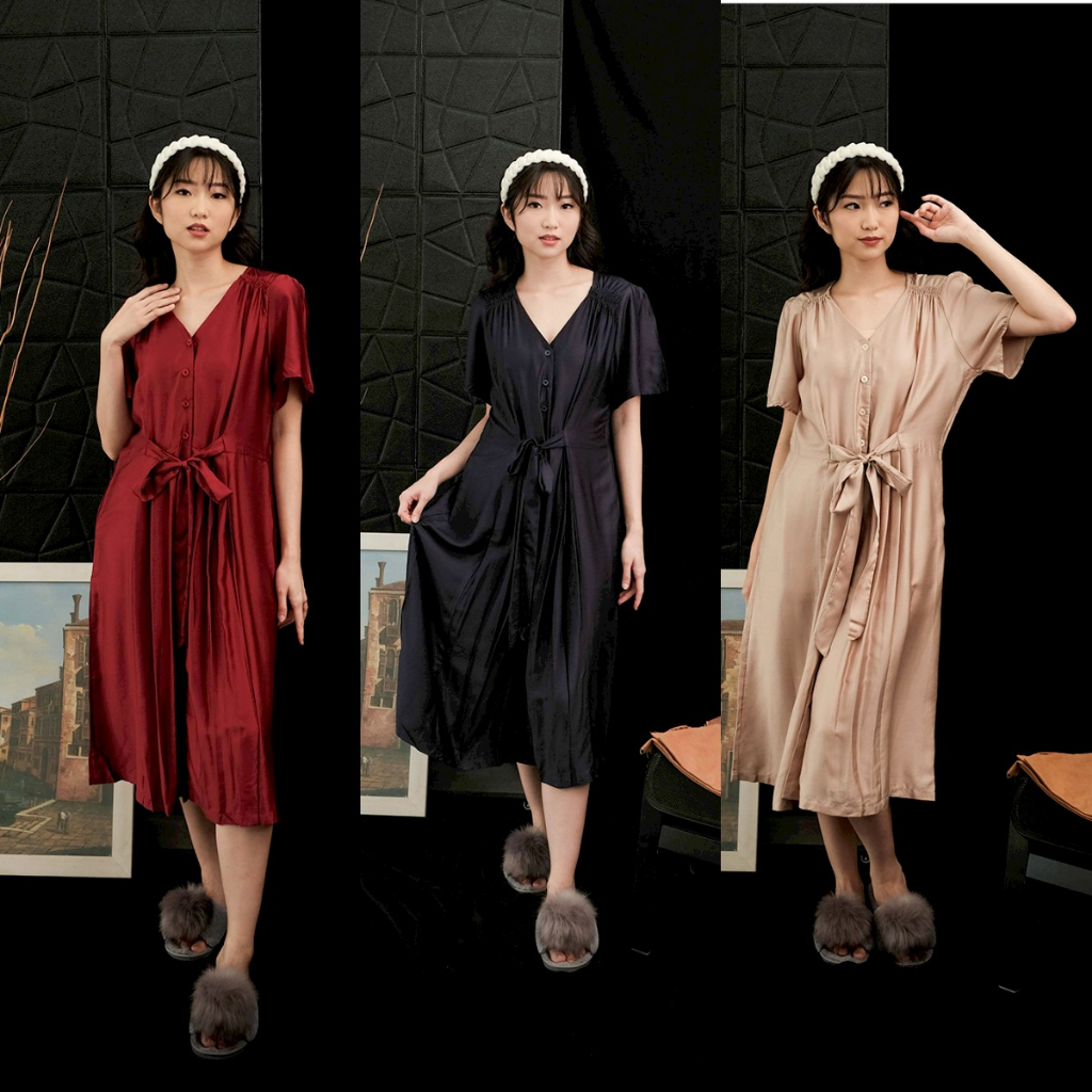 Cielyn - Faye Homewear - Delicate Series - Dress Wanita - Organic Silk