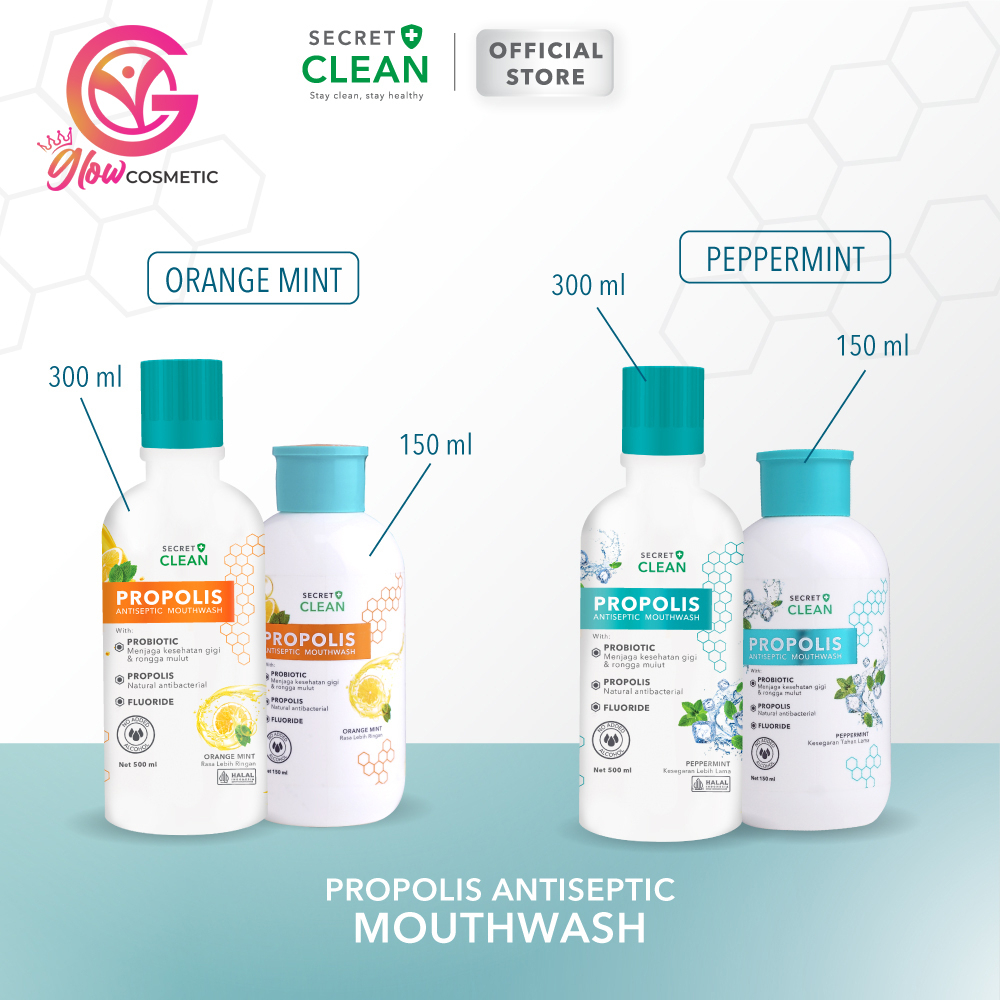 Secret Clean Propolis Antiseptic Mouthwash 150ml/300ml