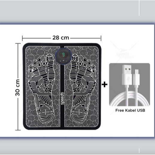 Pijat Kaki Elektrik EMS(Electrical Muscle Stimulation) untuk melancarkan sirkulasi darah dan merilekskan kaki.