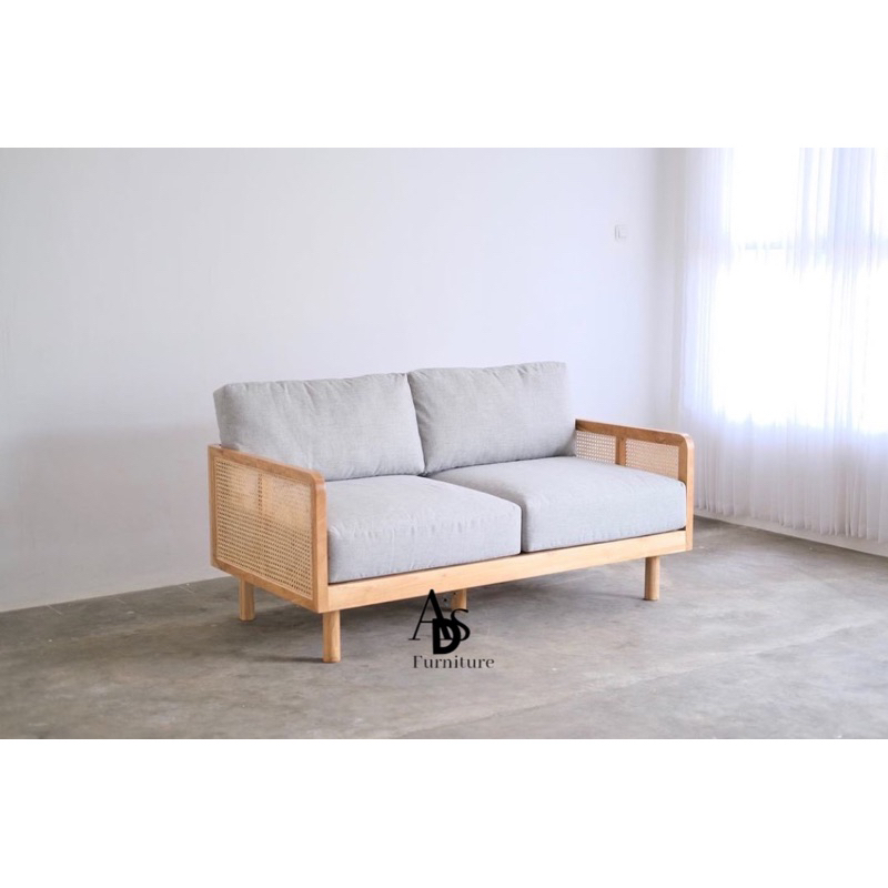 sofa rotan sofa minimalis jati sofa jati rotan sofa 2 seater