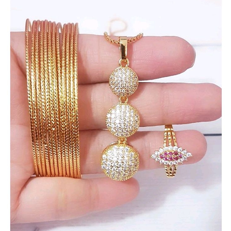 Set perhiasan Xuping Keroncong Gold 0138