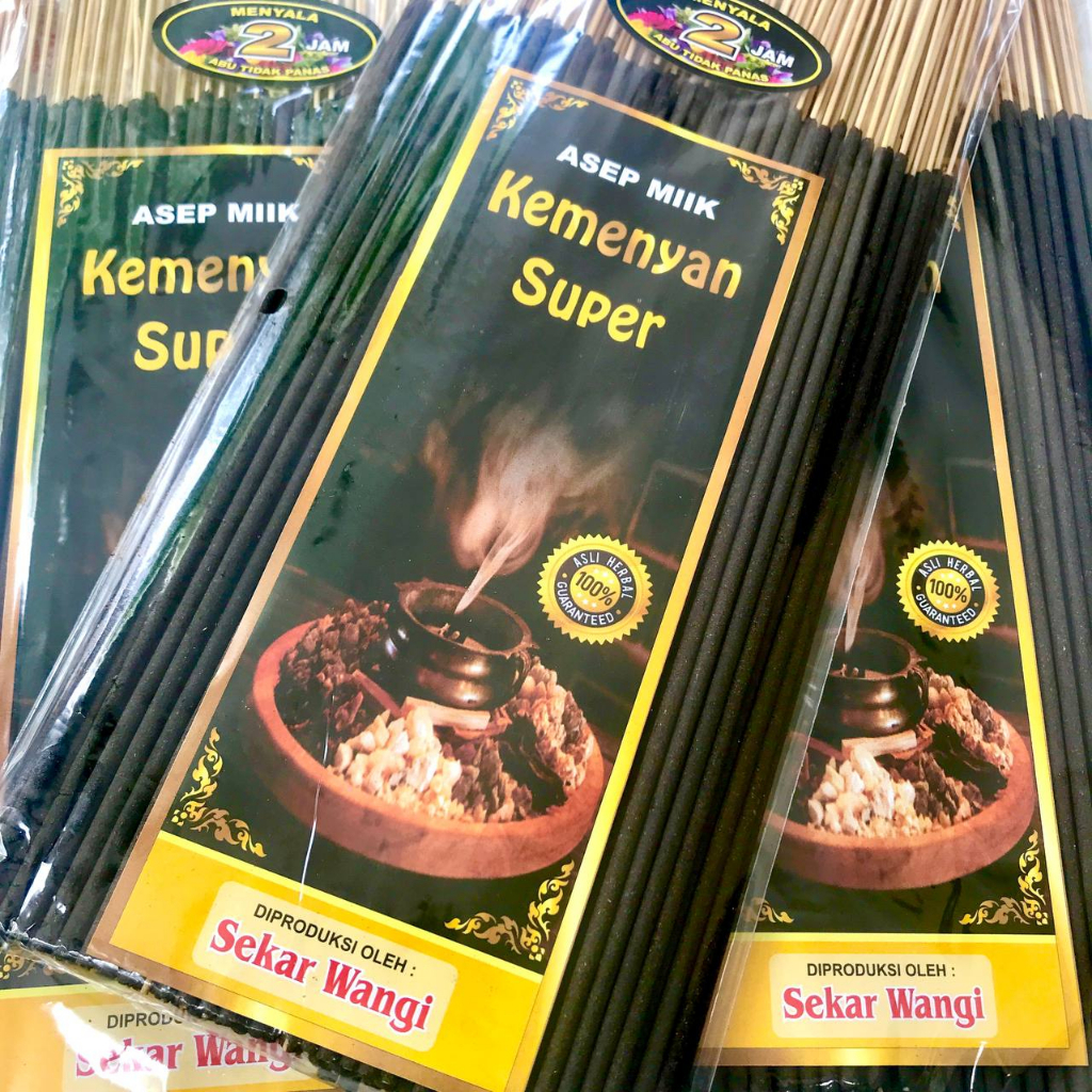 Dupa Kemenyan Super Aroma Kayu Jati Herbal 300 gram 32 cm 2 jam Abu dingin