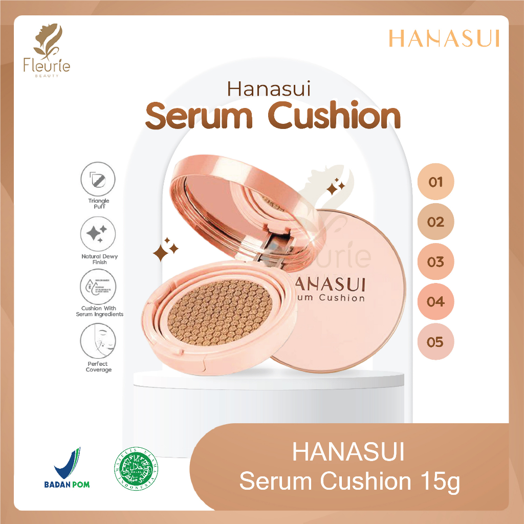 Hanasui Serum Cushion 15gr - Cushion Halal Original BPOM