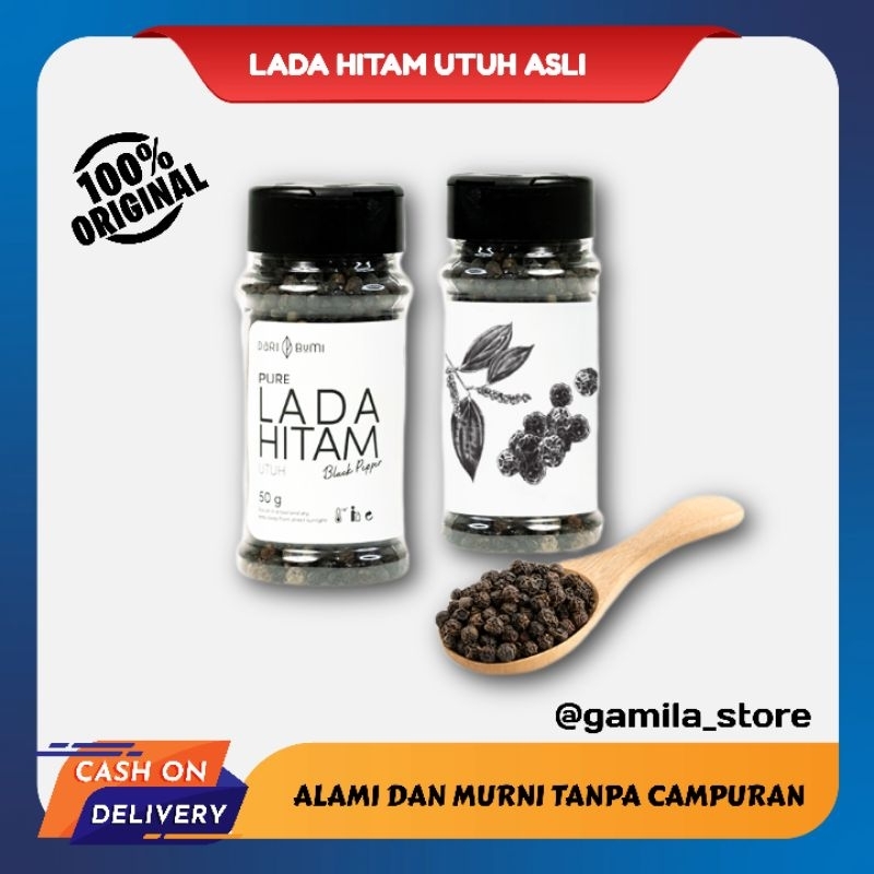 

Lada Hitam Utuh 50gr Bumbu Dapur Praktis Black Pepper Premium