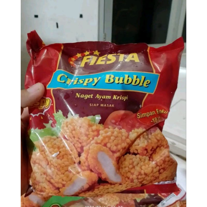 fiesta nugget crispy bubble 500 gr frozen food