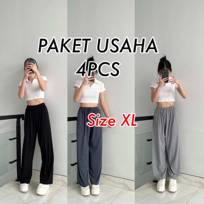 PAKET USAHA Umara Pants Size XL | Kulot Jumbo Murah