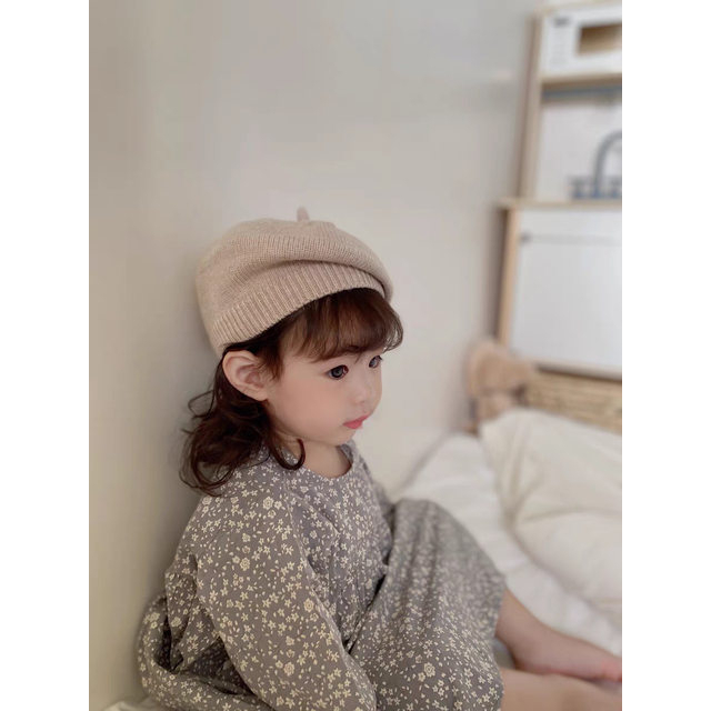 TOPI BARET ANAK CEWEK KOREA CAP PELUKIS PEREMPUAN FASHION KIDS KUPLUK RAJUT SELBGRAM TERBARU