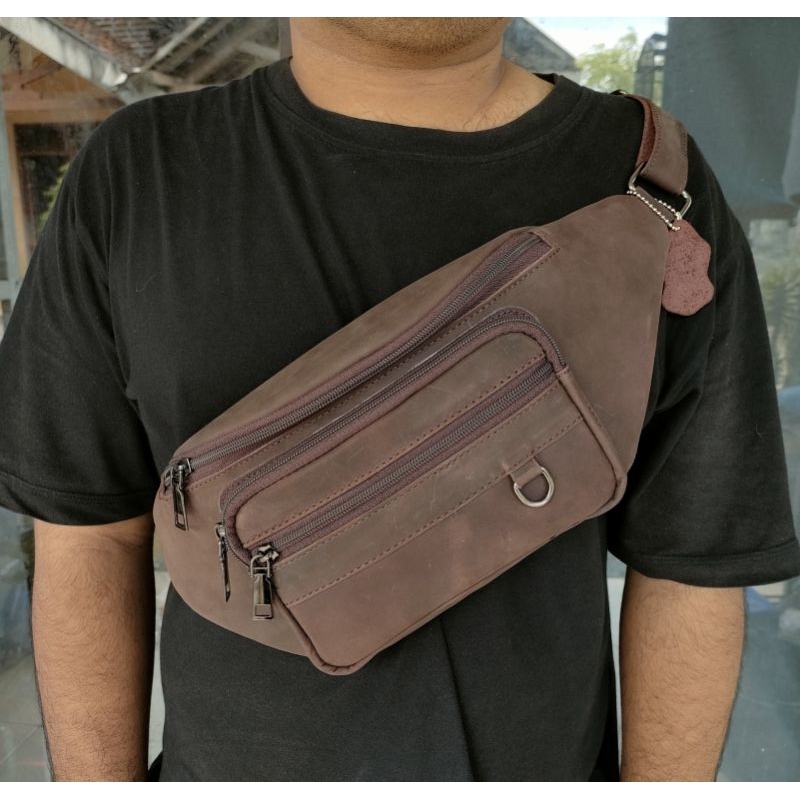 Waistbag Grazie horse kulit asli Bag Man Leather Original