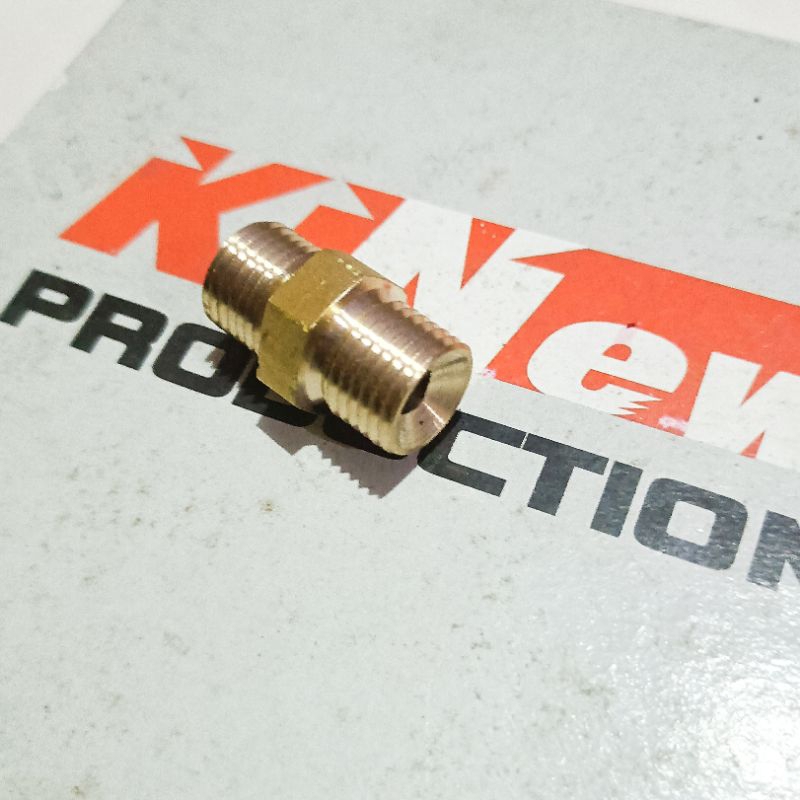 Nepel | connector | sambungan stik sanchin ke selang jet cleaner lakoni Laguna - Doble drat M14 × M1