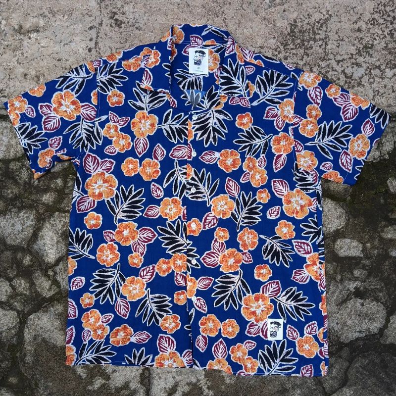 Kemeja d-land hawaii open collar