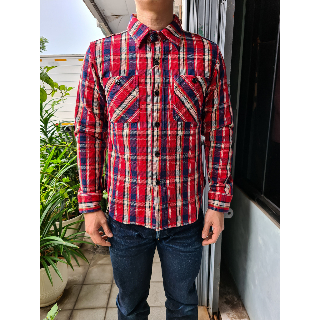 Studio D'Artisan Heavy Flannel Shirts - Red
