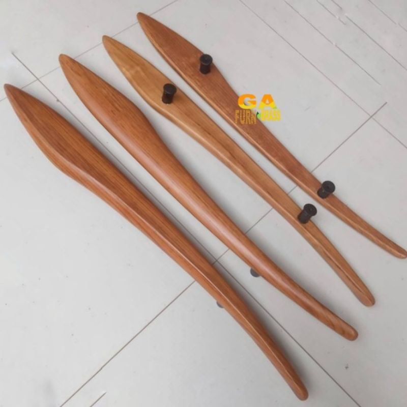 Handle Pintu Rumah Gagang Pintu Tarikan Pintu Kaca Motif Pedang KayuJati Premium Besar 90 cm