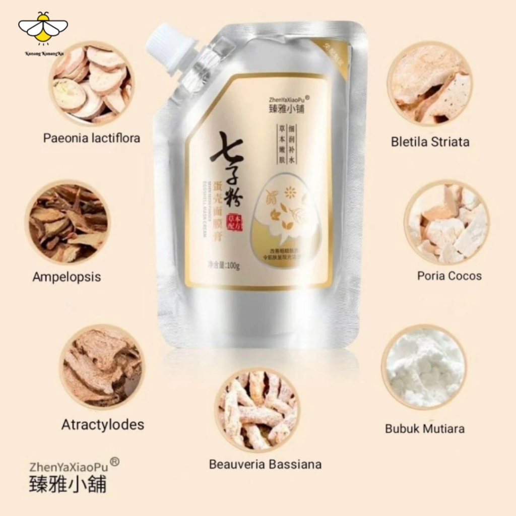 PEEL OFF EGG SHELL MASK CREAM YEAST QIZI ZENGXIAOPU MASKER TELUR RAGI HERBAL ANTI AGING MEMUTIHKAN MENGHILANGKAN FLEK ANTI KERUT/MASKER WAJAH PEEL OFF KOREA MASKER ANTI KERUT SNAKE VENOM GOLD MASK MELEMBUTKAN MENCERAHKAN WAJAH ANTI JERAWAT MASKER GLOWING