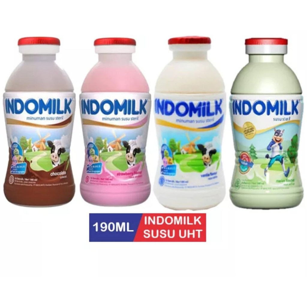 INDOMILK BOTOL 190 ML / SUSU INDOMILK BOTOL