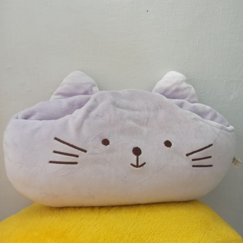 boneka bantal menyusui bansui like new kucing bebek plush doll bantal bayi travel miniso