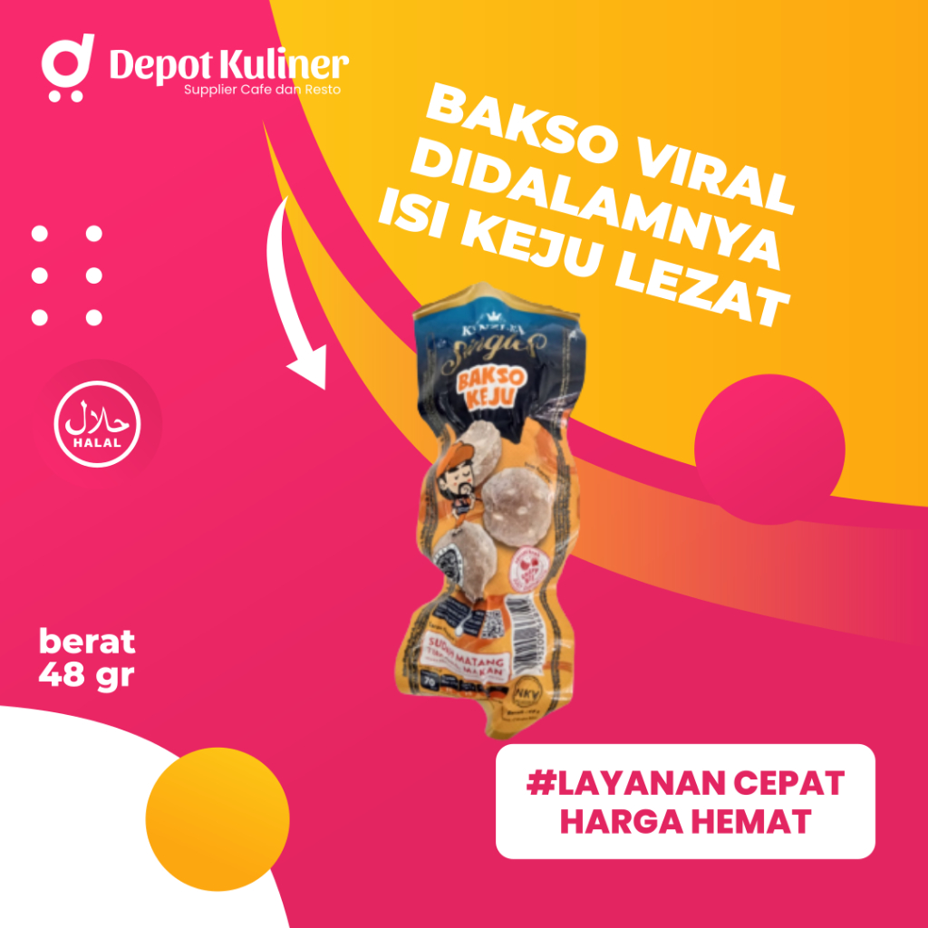 Kanzler Bakso Keju 48 gr - Baso Viral