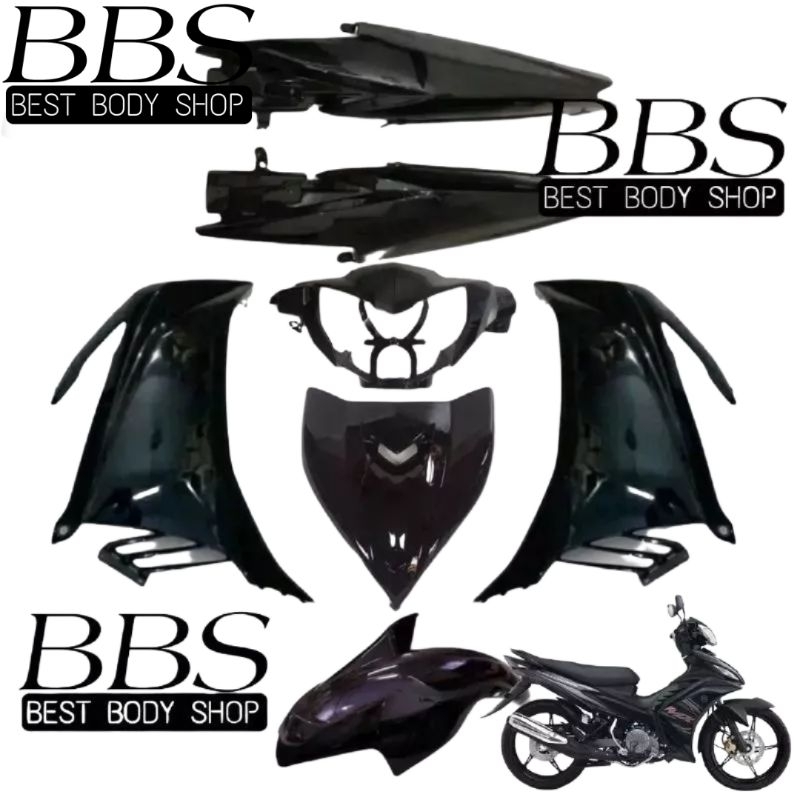 Full Cover Body Halus Yamaha Jupiter MX New | Full Set Bodi Halus Jupiter MX New Warna Full Hitam