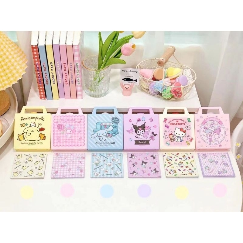 

(snowandbelle) kotak isi memo n stickers sanrio