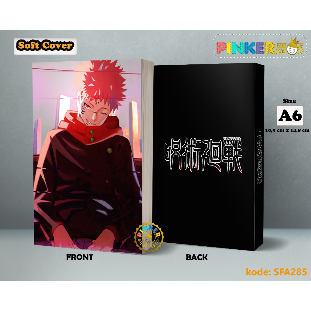 

(SFA285) Pocket Note Anime JUJUTSU KAISEN Softcover A6/A5 Buku Tulis catatan Notes Agenda Planner Jurnal