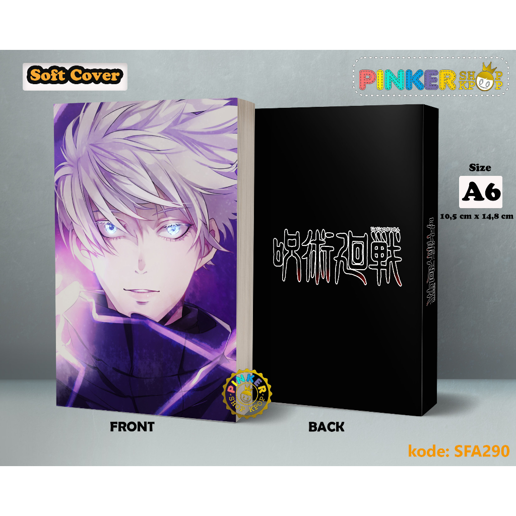 

(SFA290) Pocket Note Anime JUJUTSU KAISEN Softcover A6/A5 Buku Tulis catatan Notes Agenda Planner Jurnal