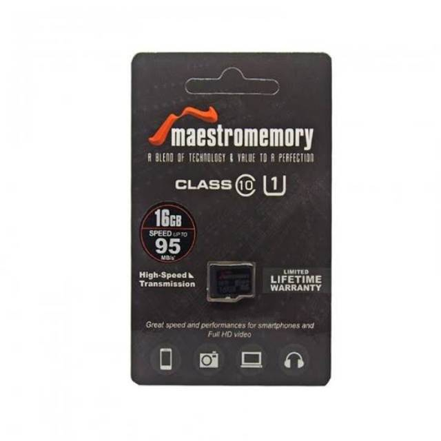 Micro SD Maestro  CLASS10 Non Adaptor 8GB 16GB 32GB 64GB 128GB  Micro SD HC/Vgen/V-Gen/Card/Memori speed up to 95mbps