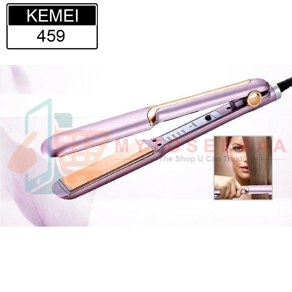 KEMEI 459 - Sisir Catok Kemei 459 Meluruskan Rambut Kontrol Pengatur Suhu