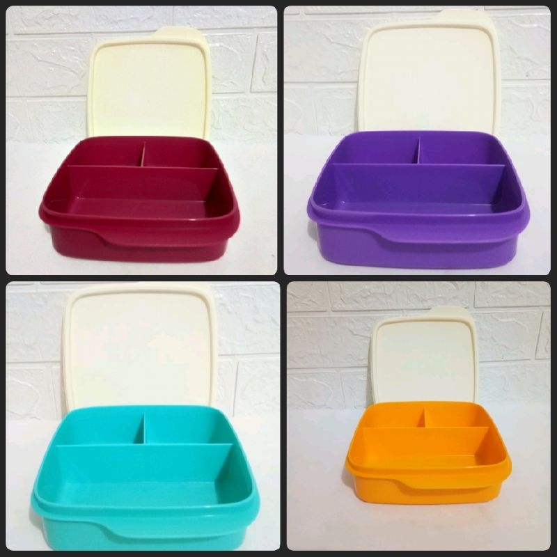 lolytup tupperware tempat makan sekat