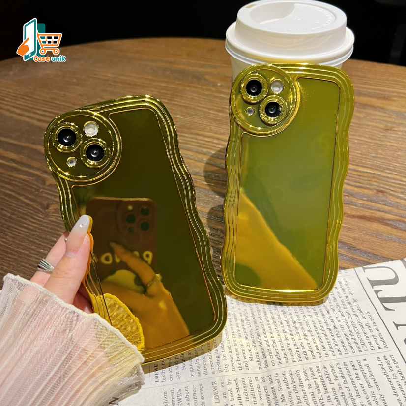 SOFT CASE SOFTCASE TPU WAVE GELOMBANG GOLD FOR XIAOMI REDMI 9C 10A CS5649