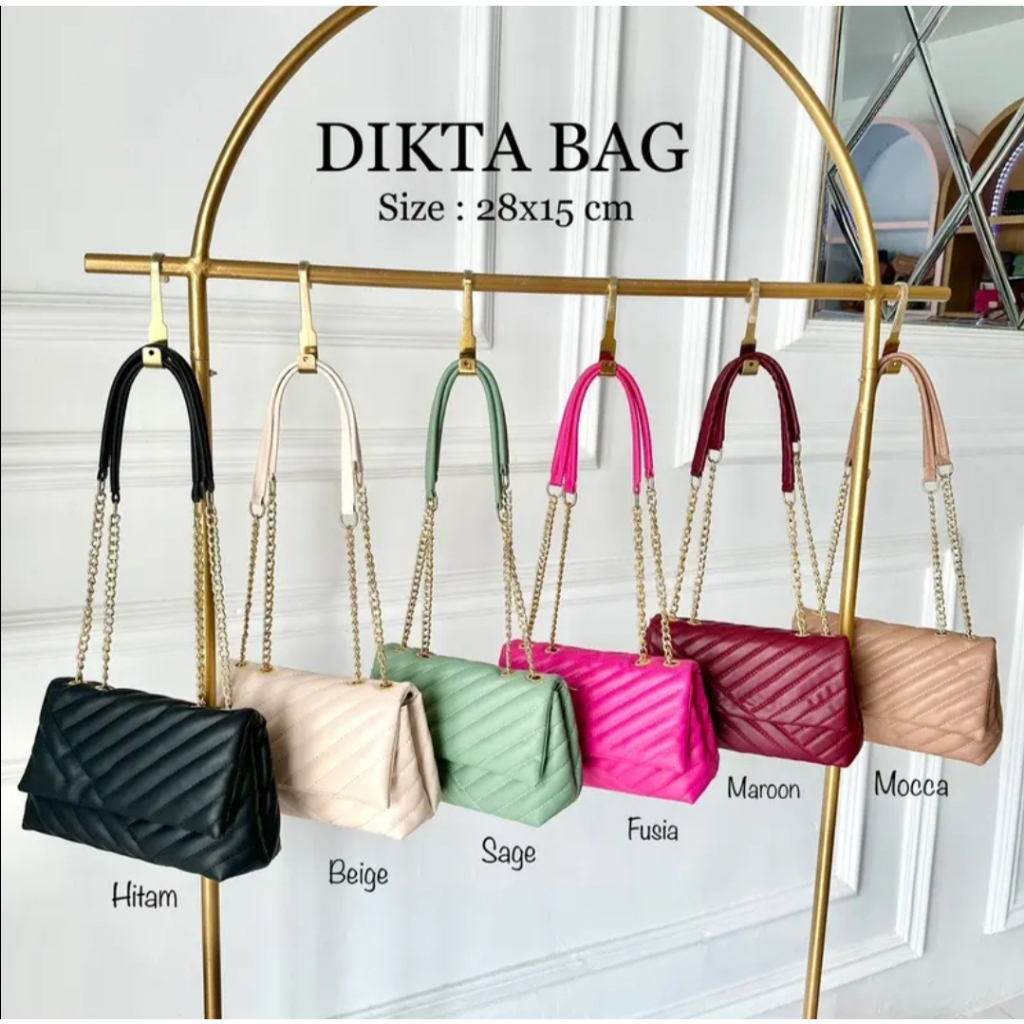 DIKTA TAS SELEMPANG BAHU WANITA SLING BAG FASHION TRENDY NANAUE853