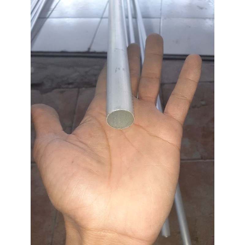 Pipa aluminium ukuran 19mm panjang 100cm