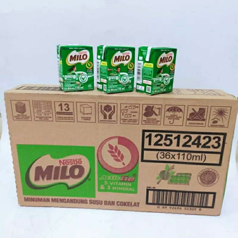 

[1 karton isi 36×110ml] Nestle Milo susu UHT