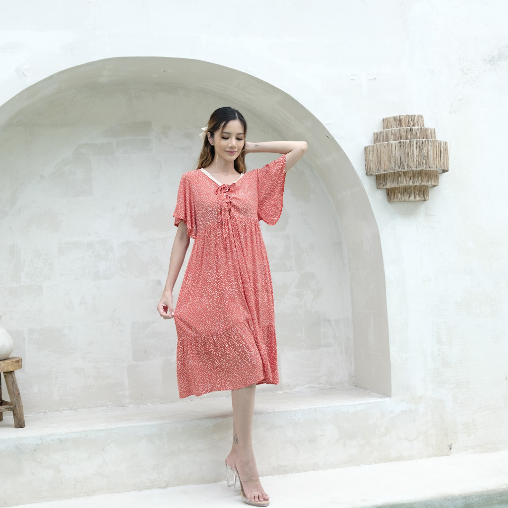 Ladybydiana GENDHIS SLEEPWEAR Dress Wanita Premium bahan Rayon Fujet Non Busui, Nyaman dan Adem