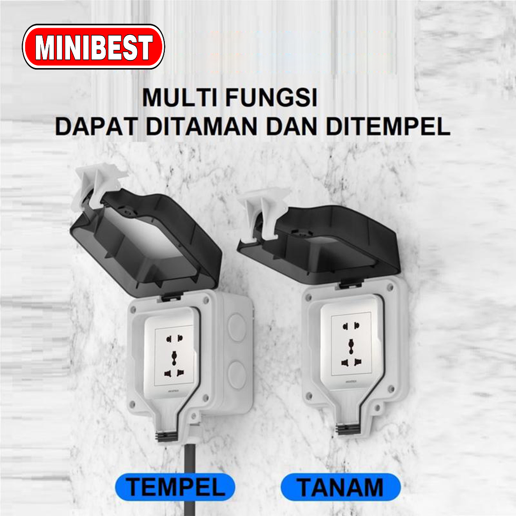 [MB] PELINDUNG SAKLAR TUTUPAN SAKLAR / Waterproof Anti Air Architech TUTUPAN A60-P03 / ANTI AIR DAN TAHAN LAMA / STOPKONTAK WATERPROOF